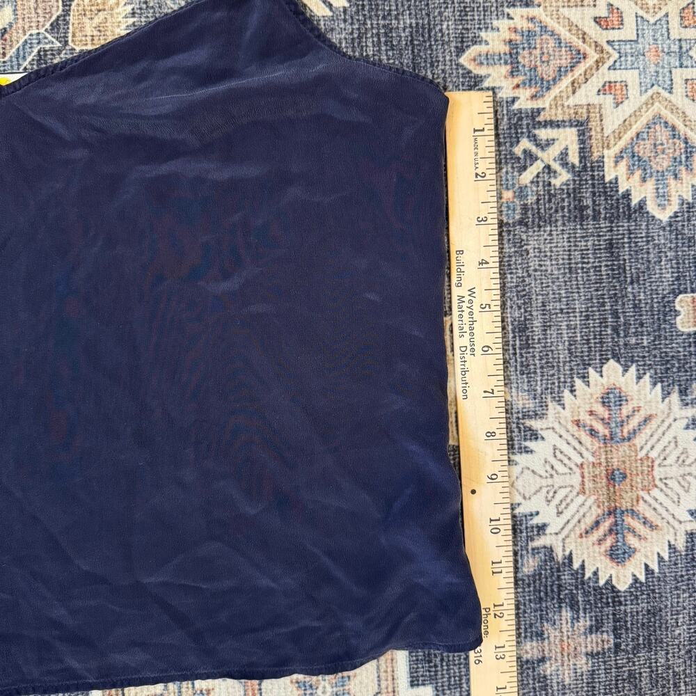 Boden 100% Silk Navy Blue Sheer Cami Tank Women’s Size 8 - Picture 9 of 10